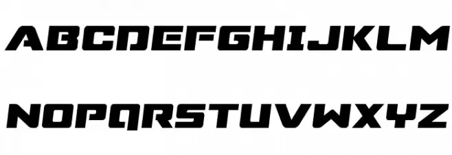 Super Commando Semi-Italic خط أحرف كبيرة