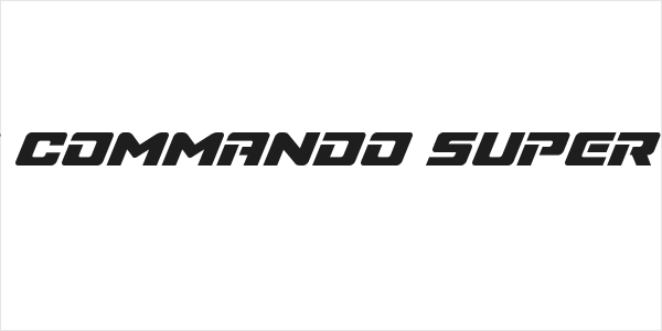 Super Commando Super Italic Logo