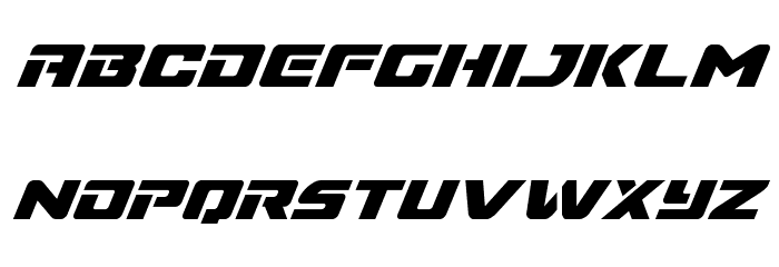 Super Commando Super Italic Font LOWERCASE