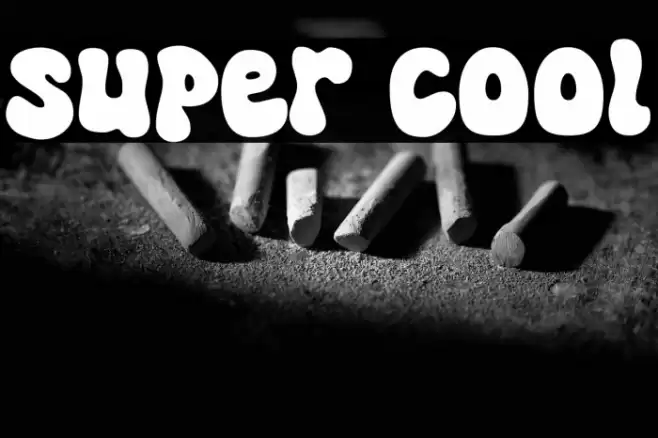 Super Cool Font examples