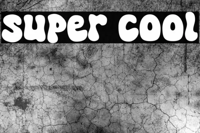 Super Cool Font examples