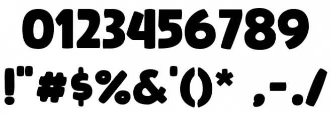 Super Corn Font OTHER CHARS