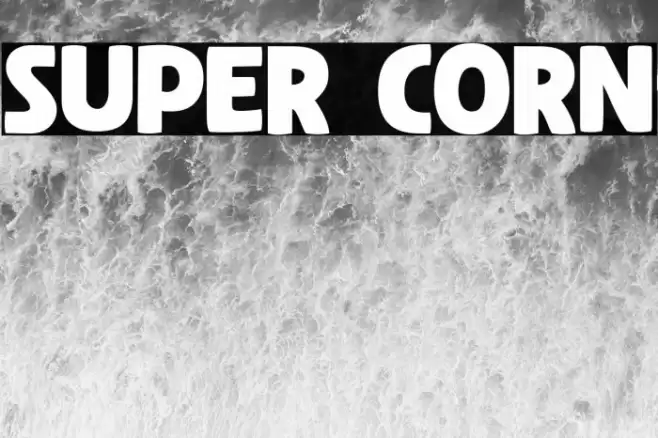 Super Corn Font examples