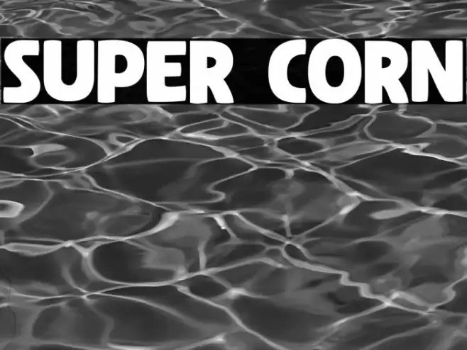 Super Corn Font examples