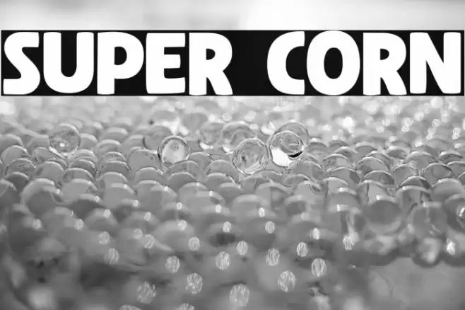Super Corn Font examples