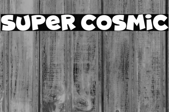Super Cosmic Font examples