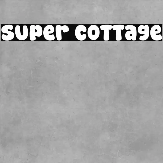 Super Cottage Fonte examples