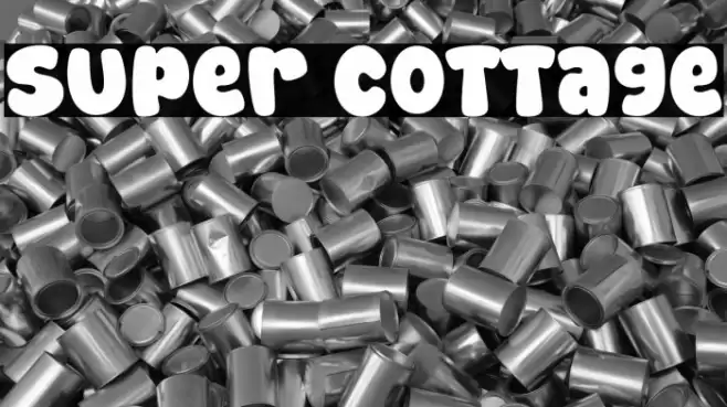 Super Cottage Fonte examples