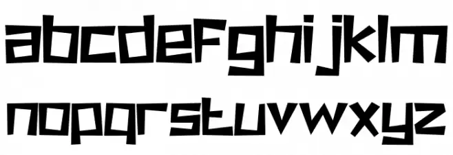 Super Crash Regular Font LOWERCASE
