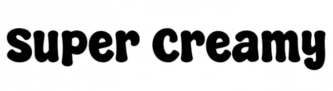 Super Creamy  Frei Schriftart Herunterladen