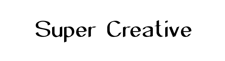 Super Creative  免费字体下载