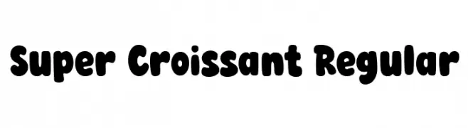 Super Croissant Regular  Descarca Fonturi Gratis