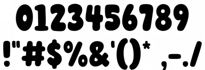 Super Croissant Regular Шрифта ДРУГИЕ символов