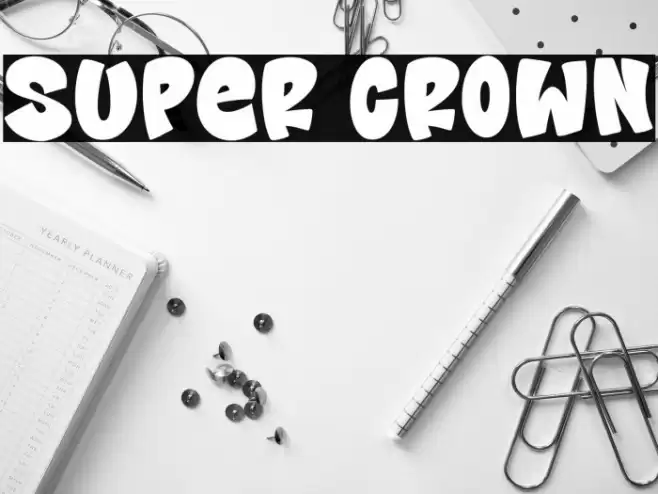Super Crown Caratteri examples