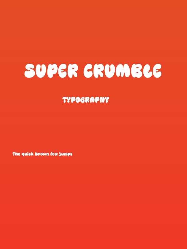 Super Crumble Poster