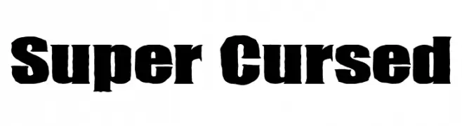Super Cursed Скачать бесплатные шрифты
