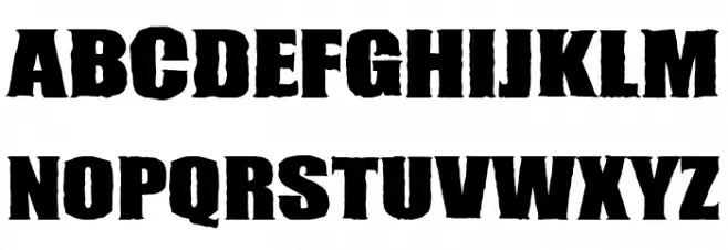 Super Cursed Шрифта ВЕРХНИЙ