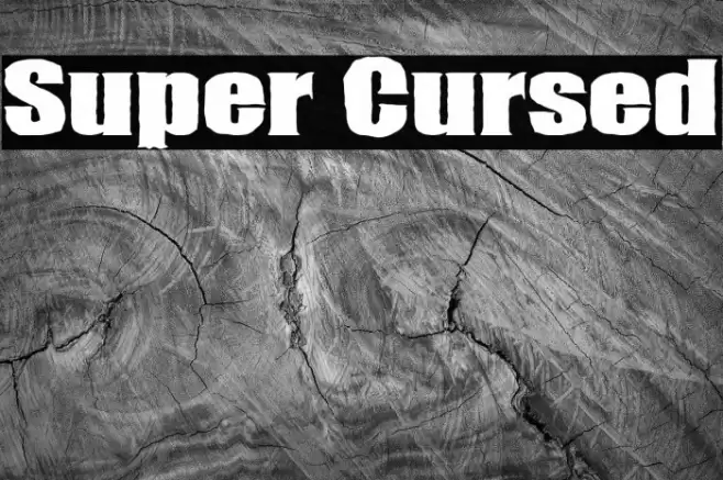 Super Cursed Font examples