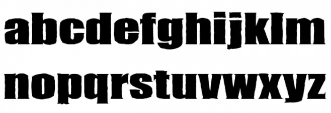 Super Cursed Шрифта строчной