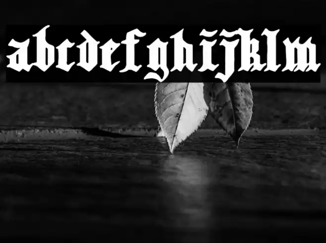 Super Dark Castle Font examples