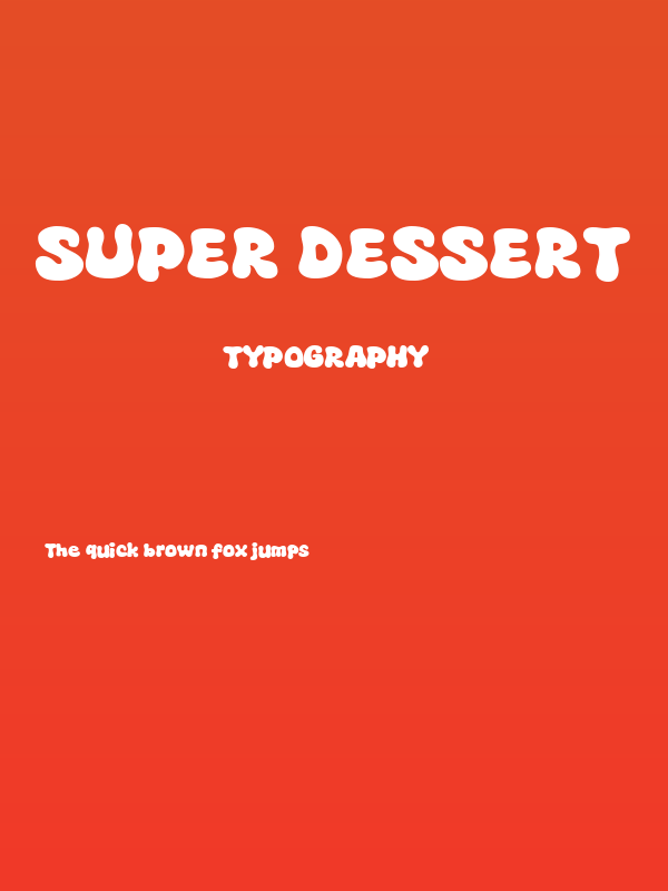Super Dessert Poster