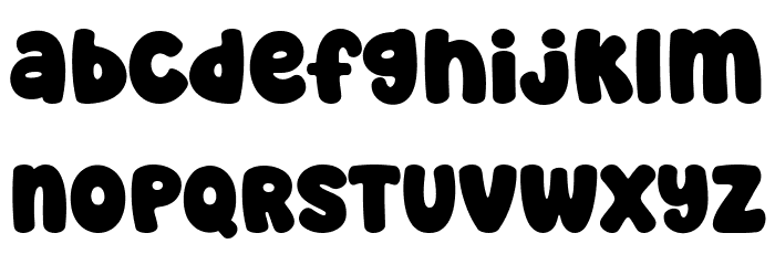 Super Disco Font LOWERCASE