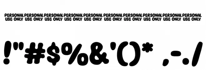Super Donuts Font OTHER CHARS