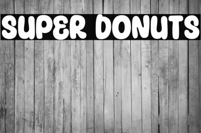 Super Donuts Font examples