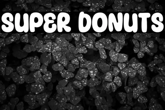 Super Donuts Font examples