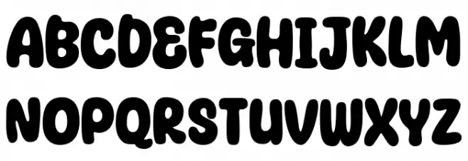 Super Donuts Font LOWERCASE