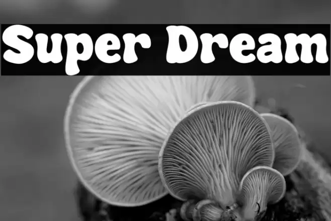 Super Dream Font examples