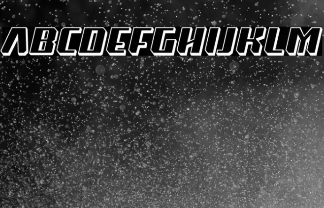 Super Drift 3D Font examples