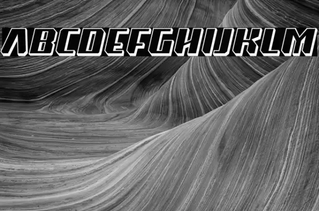 Super Drift 3D Font examples