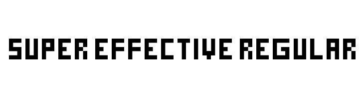 Super Effective Regular  フリーフォントのダウンロード