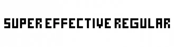 Super Effective Regular  Free Fonts Download