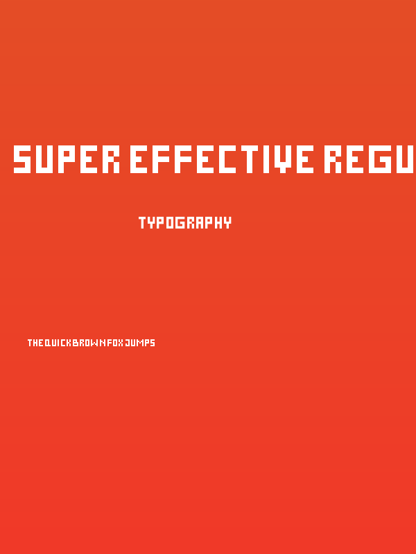 Super Effective Regular Poster