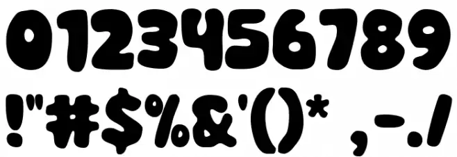 Super Enjoy Font OTHER CHARS