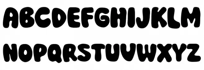 Super Enjoy Schriftart Groß