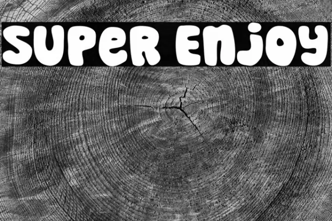 Super Enjoy Font examples