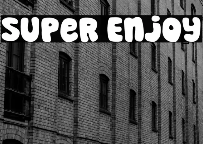 Super Enjoy Font examples