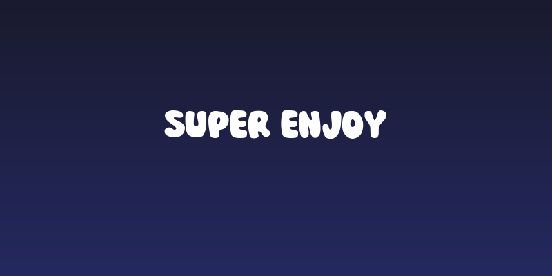 Super Enjoy Social Header
