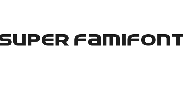 Super FamiFont Logo