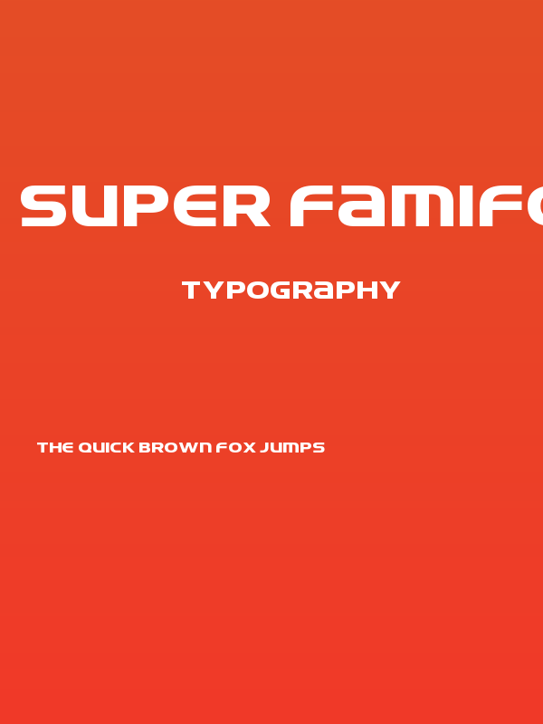 Super FamiFont Poster