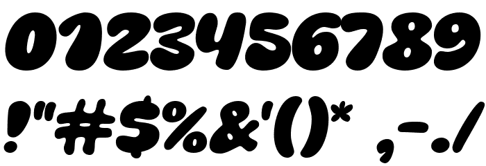 Super Feel Font Alte caractere