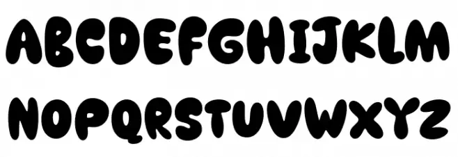Super Folks フォント 大文字