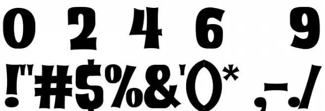 Super Friday Font OTHER CHARS