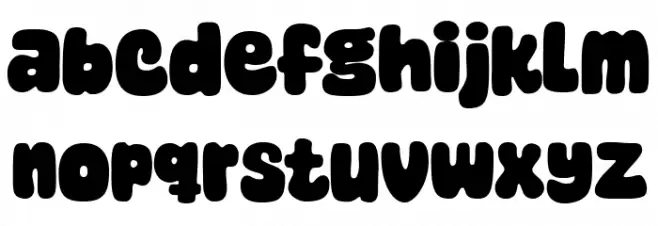 Super Frog Font LOWERCASE