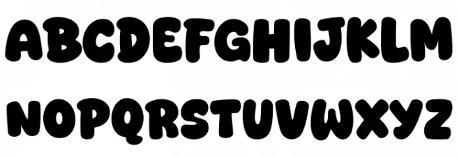 Super Frosting フォント 大文字