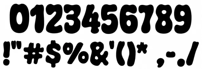 Super Fuggy Font OTHER CHARS