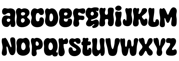 Super Fuggy Font LOWERCASE